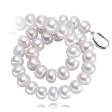 Load image into Gallery viewer, Luxury Big Size Natural White Freshwater Pearl Beaded Necklace
