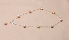 Load image into Gallery viewer, Natural Freshwater Pearl Necklace with 925 Sterling Silver Chain Necklace for Ladies
