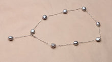 Load image into Gallery viewer, Natural Freshwater Pearl Necklace with 925 Sterling Silver Chain Necklace for Ladies
