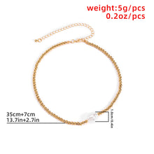 Load image into Gallery viewer, Minimalist Baroque Pearl Acrylic Beaded Chain Choker Necklace for Women
