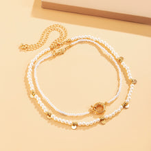 Load image into Gallery viewer, 2Pcs/Set Designer Double Layers Pearl Beaded Choker Necklace
