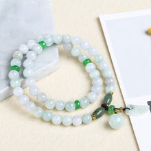 Load image into Gallery viewer, Lokaloca Natural Green Myanmar Emerald Jade Charm Jewelry Bracelet
