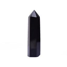 Load image into Gallery viewer, Handcrafted Natural Snowflake Obsidian Healing Quartz Crystal Hexagonal Wand
