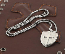 Load image into Gallery viewer, Shield Armor of God Ephesians 6:16-17, Faith Cross Stainless Steel Pendant Necklace
