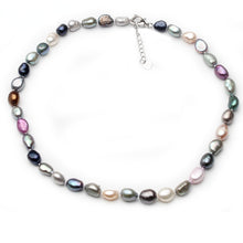 Load image into Gallery viewer, Bohemia Natural Freshwater Multicolor Pearl Beaded Choker Necklace For Ladies
