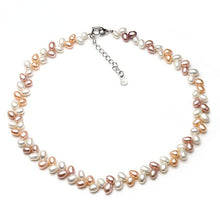 Load image into Gallery viewer, Natural Freshwater Pearl Beaded Necklace Choker
