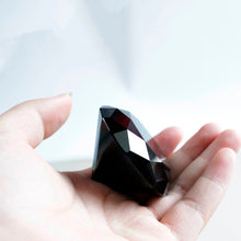 Load image into Gallery viewer, Handcrafted Black Obsidian Diamond Chakra Energy Healing Crystal
