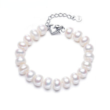 Load image into Gallery viewer, Genuine Natural White Freshwater Pearl Beaded Bracelet For Ladies
