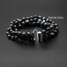 Load image into Gallery viewer, Multilayer Natural Freshwater Pearl Beaded Bangle Bracelet for Ladies
