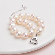 Load image into Gallery viewer, Genuine Natural White Freshwater Pearl Beaded Bracelet For Ladies
