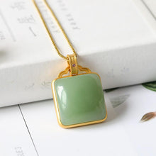 Load image into Gallery viewer, Lokaloca Natural Fine Jade Pendant Necklace
