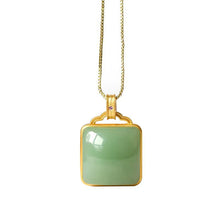 Load image into Gallery viewer, Lokaloca Natural Fine Jade Pendant Necklace
