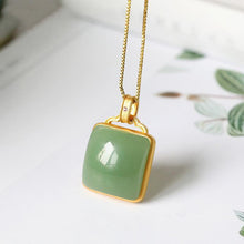 Load image into Gallery viewer, Lokaloca Natural Fine Jade Pendant Necklace
