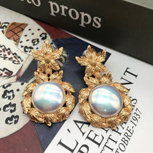 Load image into Gallery viewer, Handmade Gold-plating Baroque Pearl Stud Earrings
