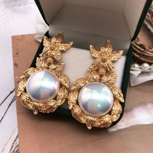 Load image into Gallery viewer, Handmade Gold-plating Baroque Pearl Stud Earrings
