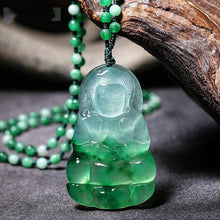 Load image into Gallery viewer, Lokaloca Handcrafted Natural Jade Avalokitesvara Bodhisattva Pendant Necklace
