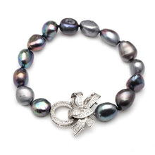 Load image into Gallery viewer, Natural Freshwater Baroque Pearl Beaded Charm Bracelets for Ladies
