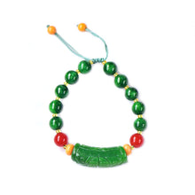 Load image into Gallery viewer, Lokaloca Handcrafted Natural Green Jade Beads Charm Bracelet Jewelry
