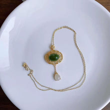 Load image into Gallery viewer, Lokaloca Designer Original Natural Fine Jade Pendant Necklace
