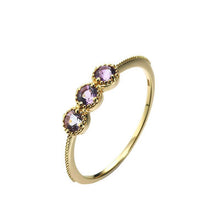 Load image into Gallery viewer, Designer Craft Silver Inlaid Natural Amethyst Opening Adjustable Ring Elegant Charm Creative Retro Female  Jewelry
