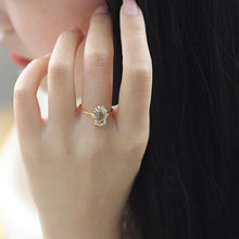 Load image into Gallery viewer, Designer Crafts Original Crystal Opening Adjustable Ring Unique Luxury Vintage Retro Charm Women&#39;s Silver Jewelry
