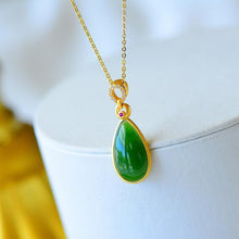 Load image into Gallery viewer, Lokaloca Original Jade Jasper Drop-shaped Pendant Necklace
