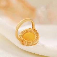 Load image into Gallery viewer, Lokaloca Original Natural Fine Yellow Jade Opening Adjustable Ring
