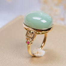 Load image into Gallery viewer, Lokaloca Original Natural Fine Jade Opening Adjustable Ring
