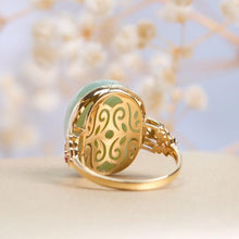 Load image into Gallery viewer, Lokaloca Original Natural Fine Jade Opening Adjustable Ring
