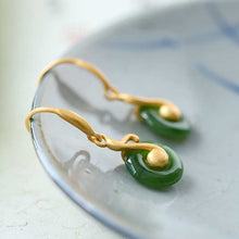 Load image into Gallery viewer, Lokaloca Designer Original Fine Jade Music Charm Earrings
