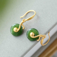 Load image into Gallery viewer, Lokaloca Designer Original Fine Jade Music Charm Earrings
