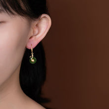 Load image into Gallery viewer, Lokaloca Designer Original Fine Jade Music Charm Earrings
