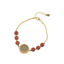 Load image into Gallery viewer, Designer Original Fine Jade Southern Red Agate Open Sachet Bracelet Lady‘s Jewelry
