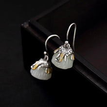 Load image into Gallery viewer, Designer Original Lotus Earrings Retro Gilt Elephant Exquisite and Elegant Women&#39;s Silver Jewelry
