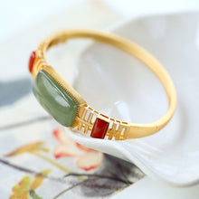 Load image into Gallery viewer, Lokaloca Original New Natural Fine Jade Open Bracelet
