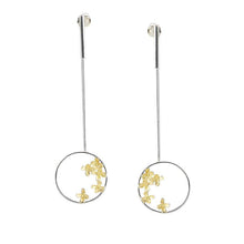 Load image into Gallery viewer, Designer Original Round Osmanthus Design Earrings Women&#39;s Elegant Silver Jewelry
