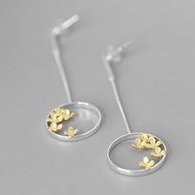 Load image into Gallery viewer, Designer Original Round Osmanthus Design Earrings Women&#39;s Elegant Silver Jewelry
