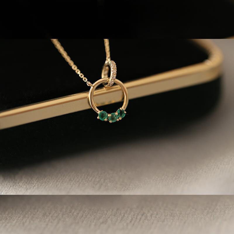 Designer Original Silver Inlaid Zircon Clavicle Necklace Pendant Luxury Fashion Women's Jewelry