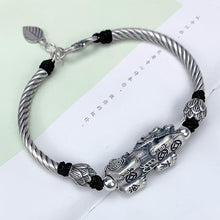 Load image into Gallery viewer, Designer Original Brave Fortune Pi Yao Bracelet Exquisite Charm Men&#39;s Silver Jewelry
