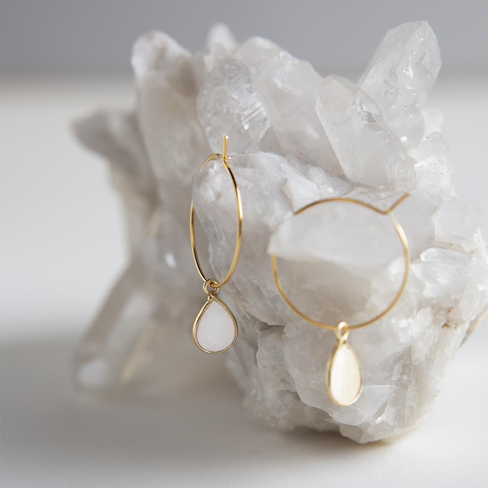 Berklee Earrings-Pearl