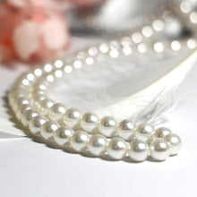 Load image into Gallery viewer, 4/6/8/10mm Luxury White Shell Pearl Beaded Choker Necklace For Lady
