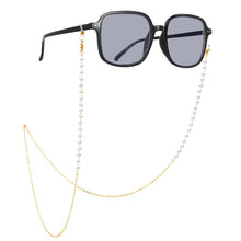 Load image into Gallery viewer, French Trendy Fashion Sunglasses Beaded Pearl Chain Necklace
