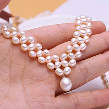 Load image into Gallery viewer, Elegant Natural Freshwater Pearl Beaded Necklace For Ladies
