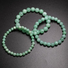 Load image into Gallery viewer, Lokaloca Natural Burmese Green Jade Beaded Jewelry Bracelet
