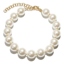 Load image into Gallery viewer, 3Pcs/Set Luxury Big Pearl Beaded Necklace Bracelet Earrings Set
