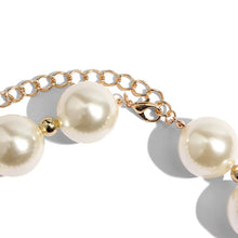 Load image into Gallery viewer, 3Pcs/Set Luxury Big Pearl Beaded Necklace Bracelet Earrings Set
