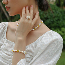 Load image into Gallery viewer, Limerence 18K Gold Plated Multilayer Natural Pearl Beaded Ring
