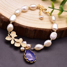 Load image into Gallery viewer, Handmade Natural Fresh Water White Pearl Charm Bracelets
