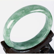 Load image into Gallery viewer, Lokaloca Handcrafted Genuine Natural Green Jade Bangle Bracelet
