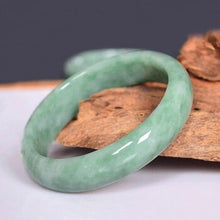 Load image into Gallery viewer, Lokaloca Handcrafted Genuine Natural Green Jade Bangle Bracelet
